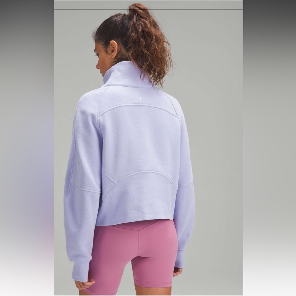 NWT!🍋Lululemon Scuba Oversized Funnel Neck Half Zip🍋X-Small/Small. Lilac Smoke - Picture 3 of 15